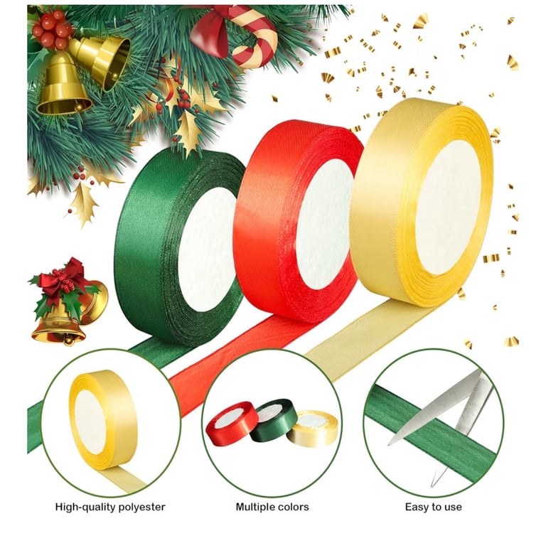 Ribbon for Gift Wrapping( brand new) 3pcs