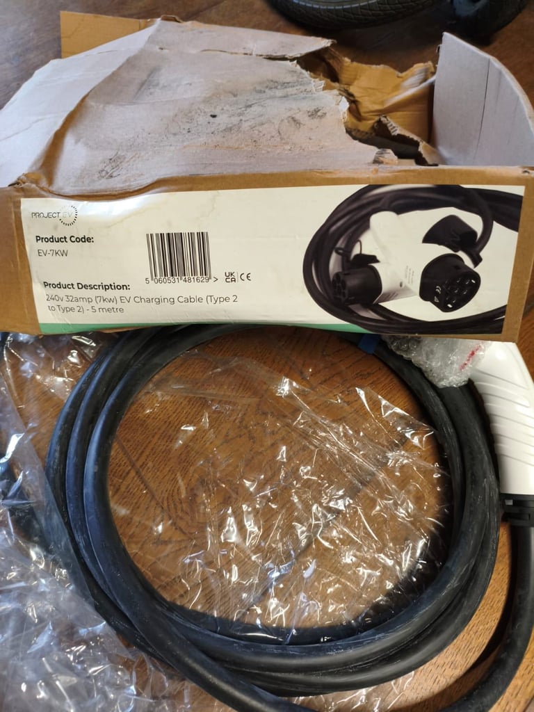 image for EV Charging Cable 32amp (7kw), 5 meters 