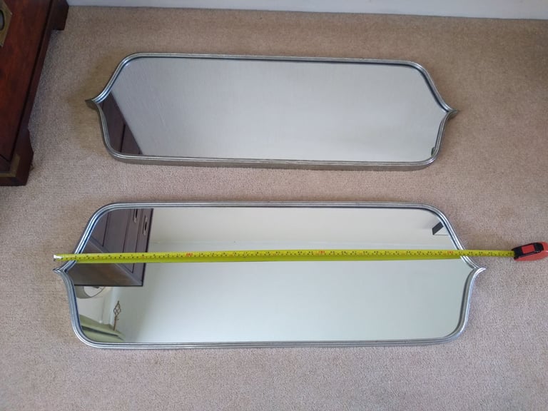 Stunning Silver Metal Wall Mirror