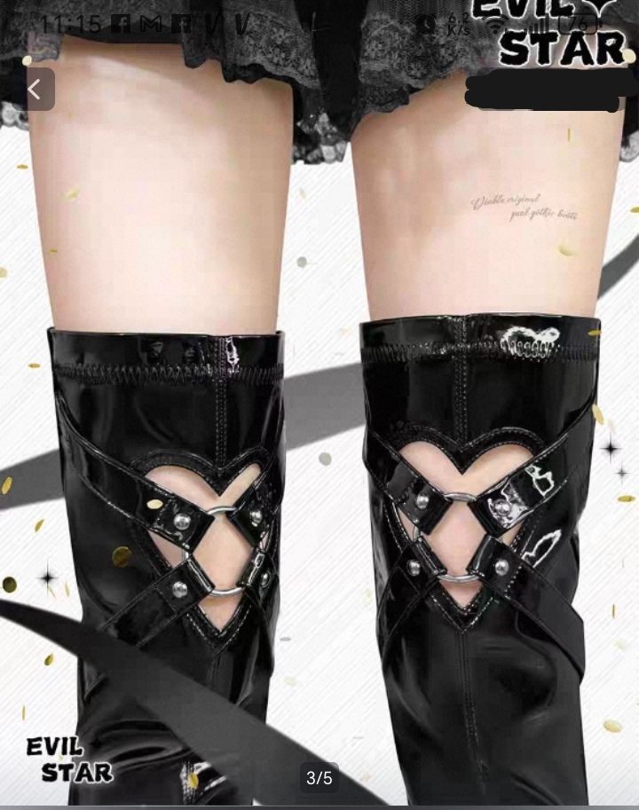 EVILSTAR thigh high platform boots 