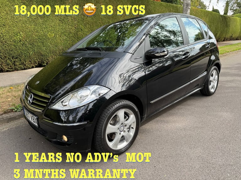 image for MERCEDES A160 CDI 18,000 MLS 15SVCS 3 MTHS WARRANTY  60MPG 5 DRS £165 TAX PRISTINE 