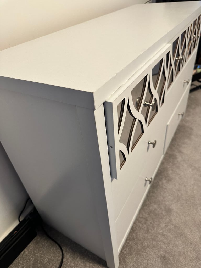 Wayfair IrisVibe 3+4 Drawer Chest of Drawers, White