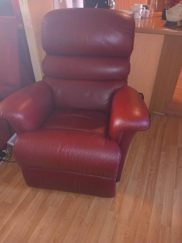 image for Red recliner