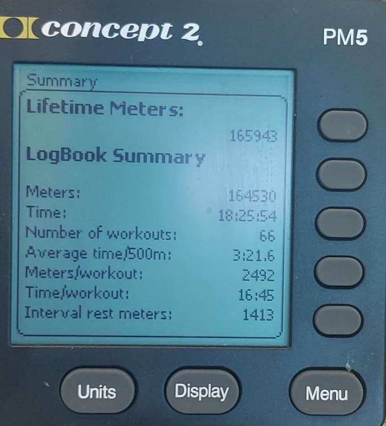 2022 Concept 2 ROWERG PM5 *165km lifetime* concept2 rower rowing machine 