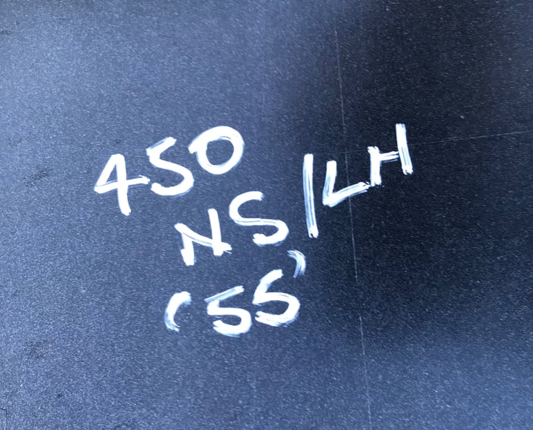 Smart Fortwo 450 LH / Passenger door panel - grey metallic - from a '55' reg car
