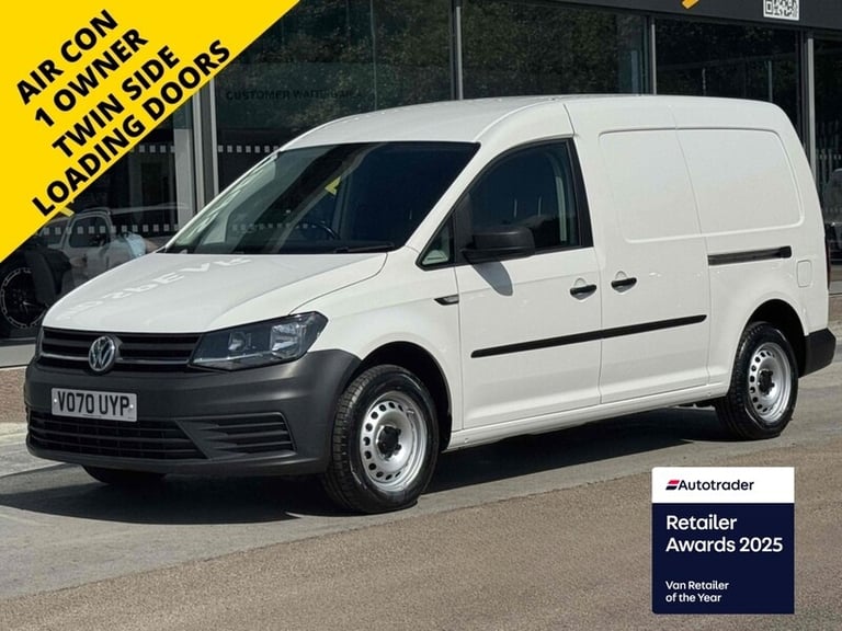 2020 Volkswagen Caddy Maxi TSI 102ps C20 Startline LWB Euro 6 with Air Con, Twin Side Loading Doo...