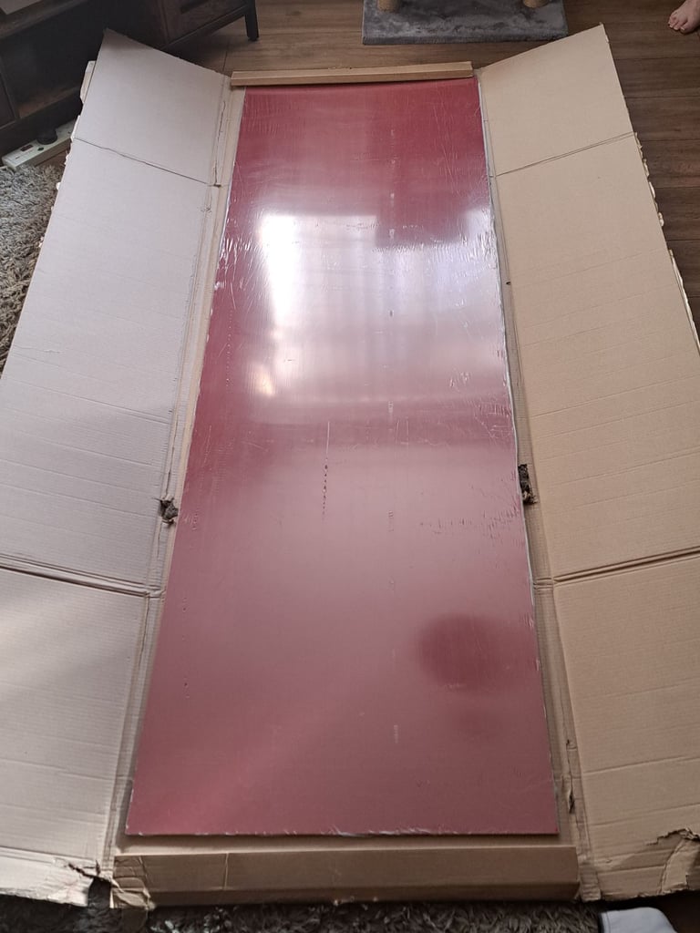 image for Acrylic Back Panel Red/Ivory