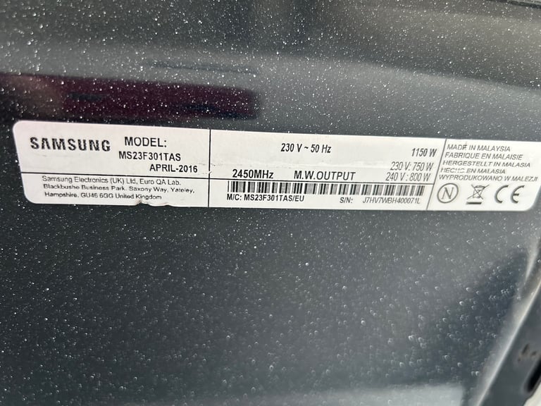 Samsung microwave 800w