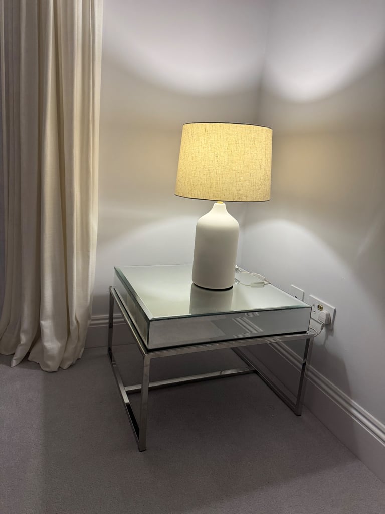 Eichholtz mirrored bedside table