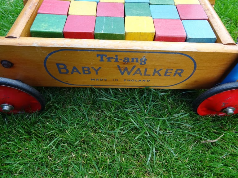 Triang Baby Walker with blocks