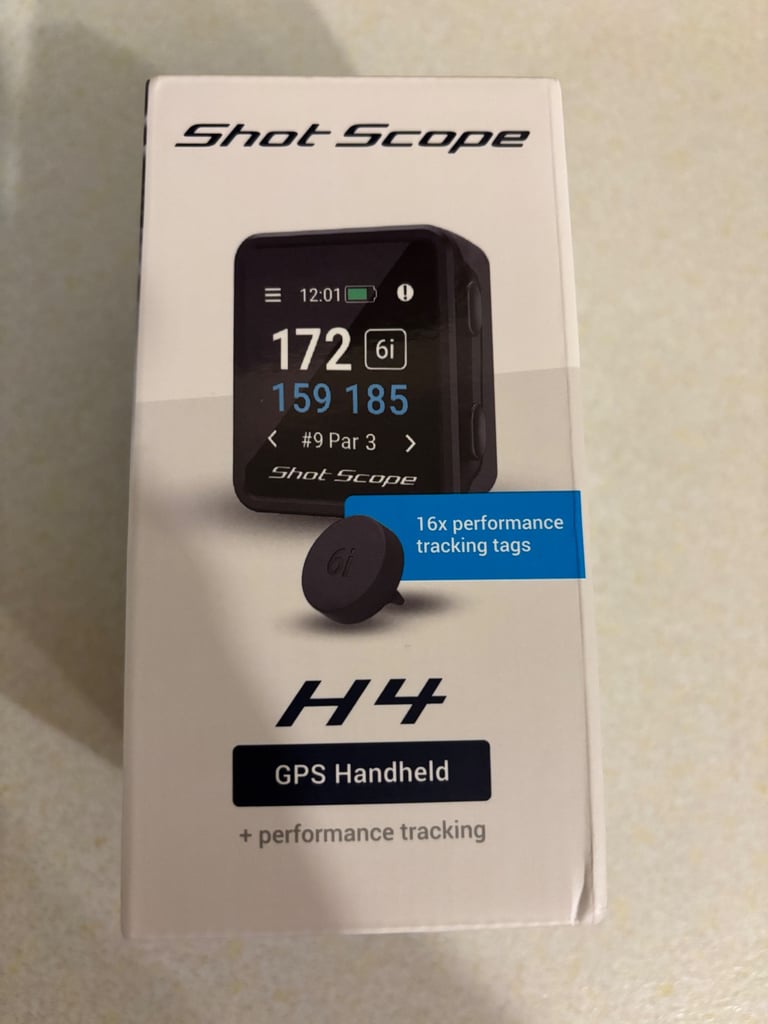 image for NEW! Golf GPS H4 Shot Scope + 16 performance tracking tags