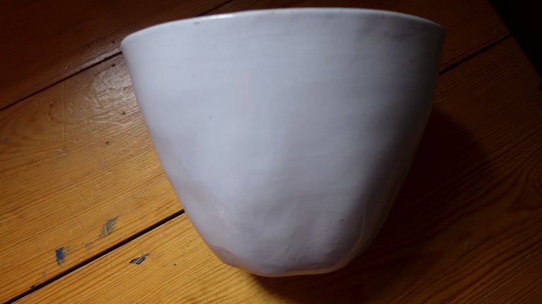Large Antique Vintage Stoneware Jelly Blancmange Mousse Aspic Game Pate Mould. CLEAN AND USABLE.
