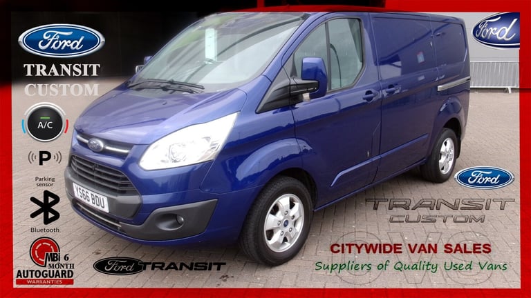 2016 Ford Transit Custom 2.0 TDCi 130ps Low Roof Limited Van NO VAT PANEL VAN Diesel Manual