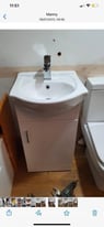 Samco 450mm unit and stand basin