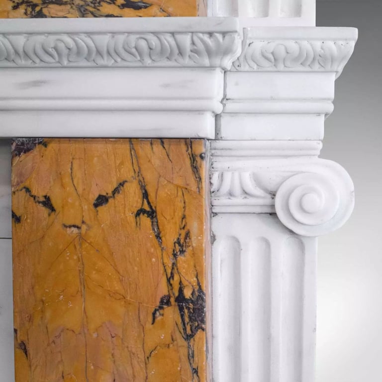 Georgian Revival Marble Fireplace, English, Fire Surround, Dominic Hurley