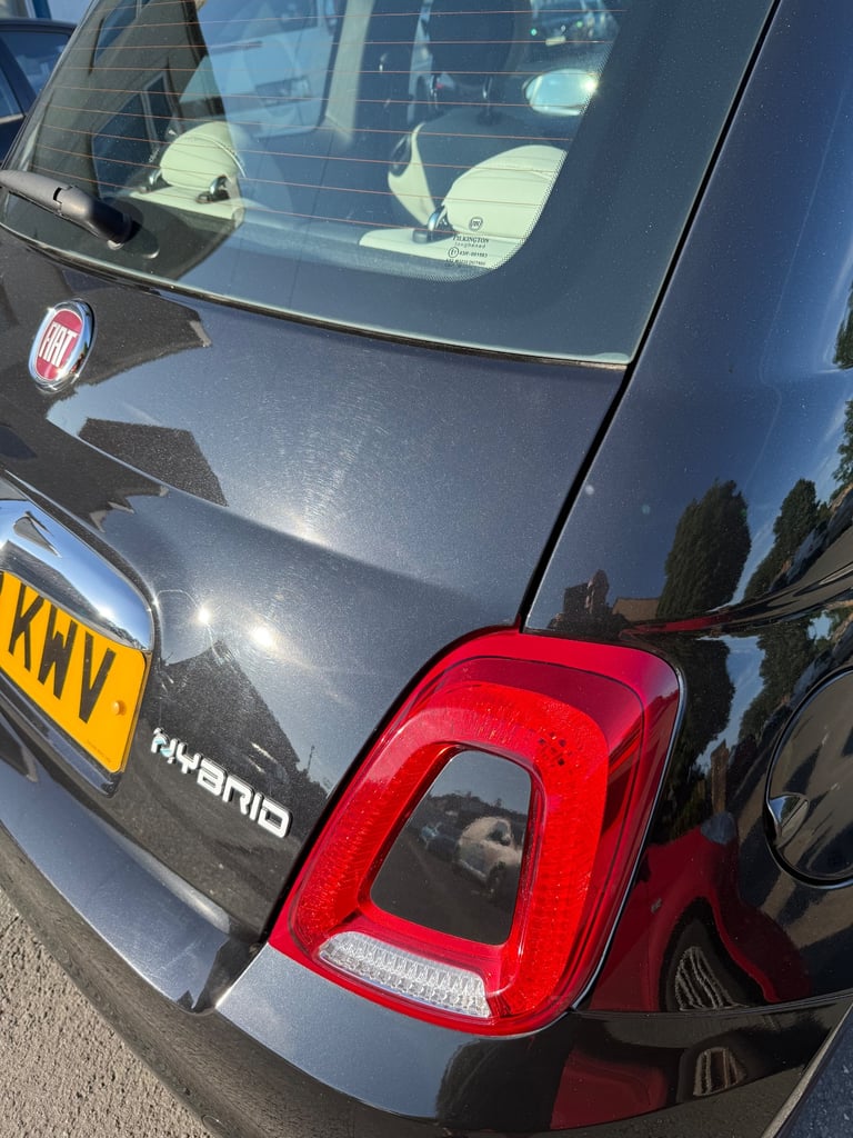 Fiat 500 hybrid, low mileage 72 reg 