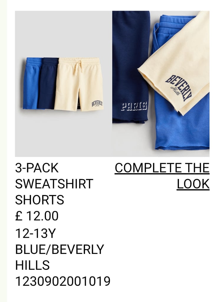 Sealed Brand New £53 H&M Kids Clothes Bundle age 12-13 RRP£53