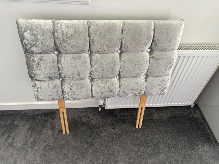 image for Single headboard - crushed velvet