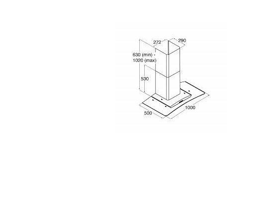 CDA Extractor fan curved glass, 100 cm, RPR 280, Hatton ______________________