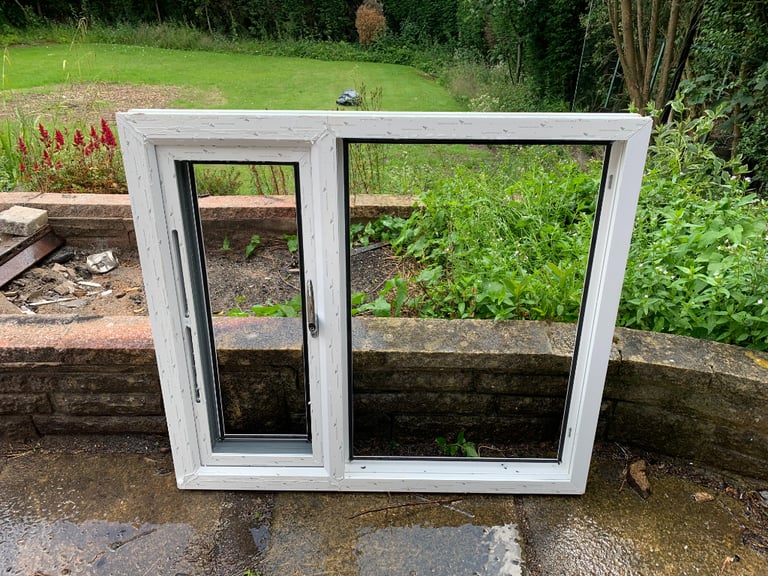 Brand New Window Clear Glass and Frame, Opens with Key, 1x Crack in ...