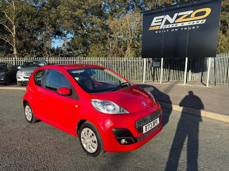 2013 PEUGEOT 107 ACTIVE 1.0 PETROL RED