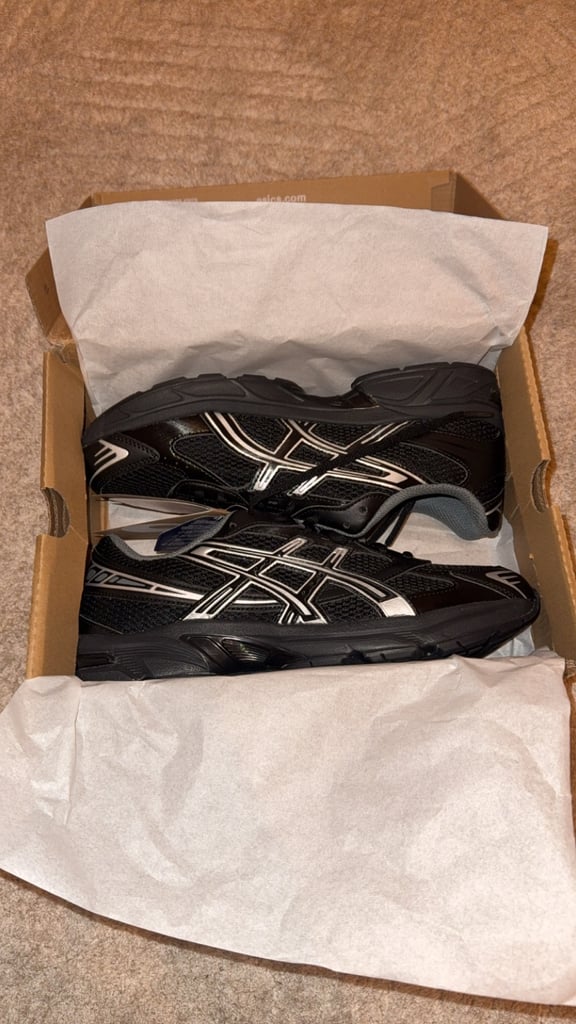image for ASICS GEL-1130 BLACK PURE SILVER - UK 10 - NEW