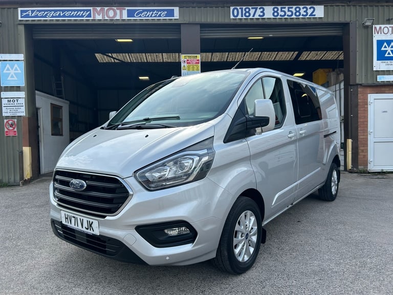 2021 71 Ford Transit Custom Limited 2.0 130ps Crew Van Double Cab L2 H1 LWB 54k