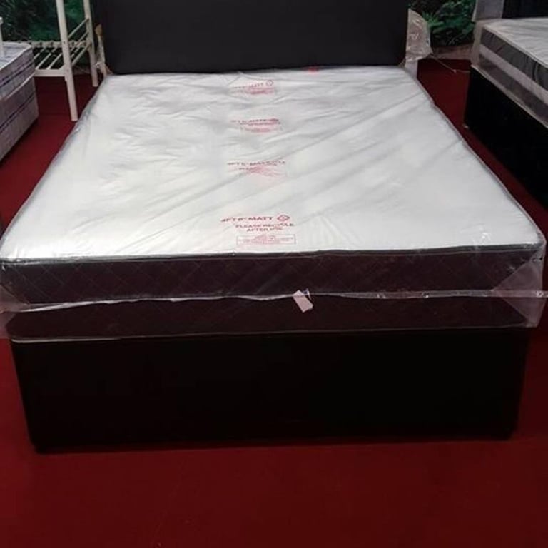 Divan Double Bed Single Bed with Mattress Full Foam Mattress Call