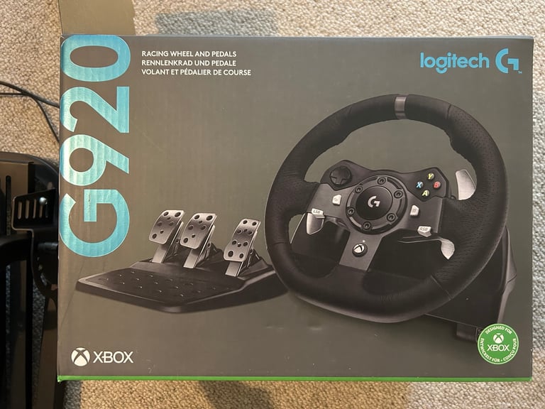 image for Logitech G920 Driving Force Racing Wheel & Pedals with GT Omega wheel stand