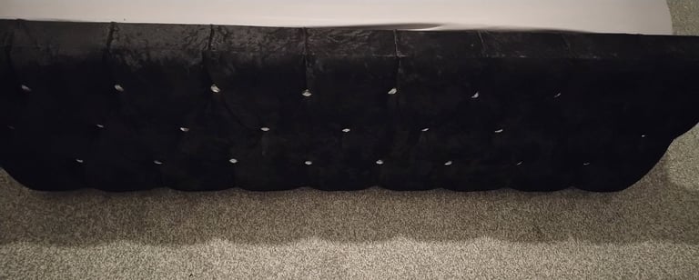 Black King Velvet Bed Frame