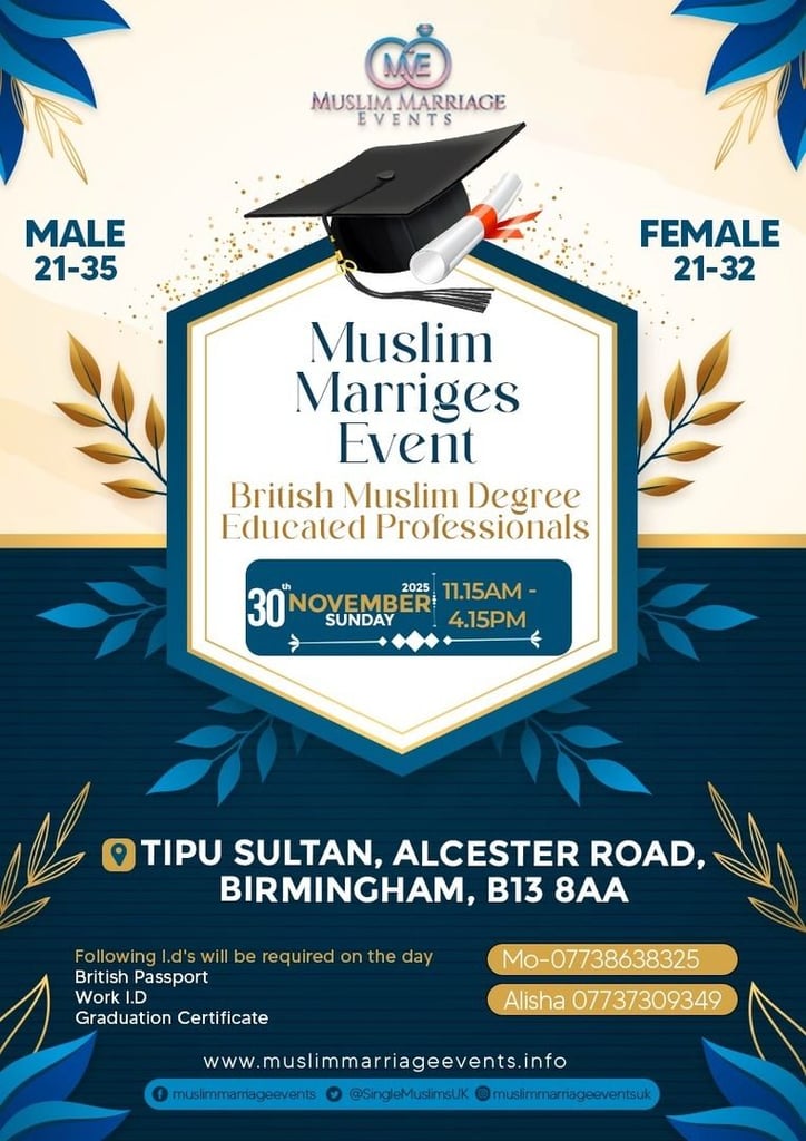 EXCLUSIVE DEGREE EDUCATED PROFESSIONALS MARRIAGE EVENT