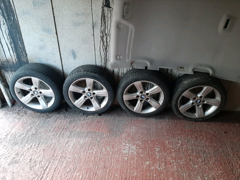 4 bmw alloy wheels with tyres 