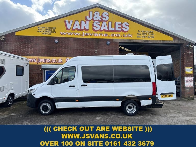 2020 20 MERCEDES-BENZ SPRINTER 516 CDI MINIBUS WHEEL CHAIR ACEESS TWIN WHEEL AUT