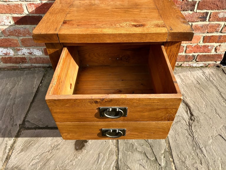 Rustic Solid Oak Coffee Table - Great Condition 