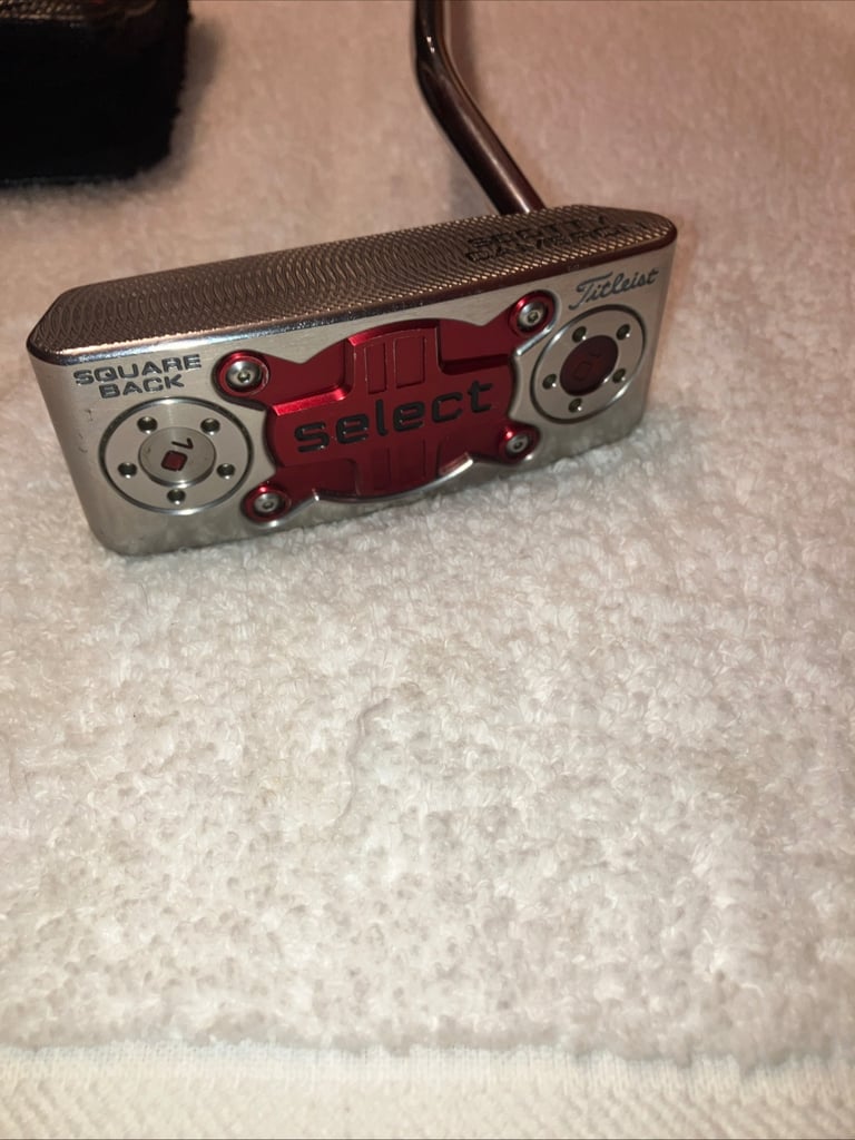Scotty Cameron Select SQUARE BACK Putter 35 inch Super Stroke Grip Head Cover RH 