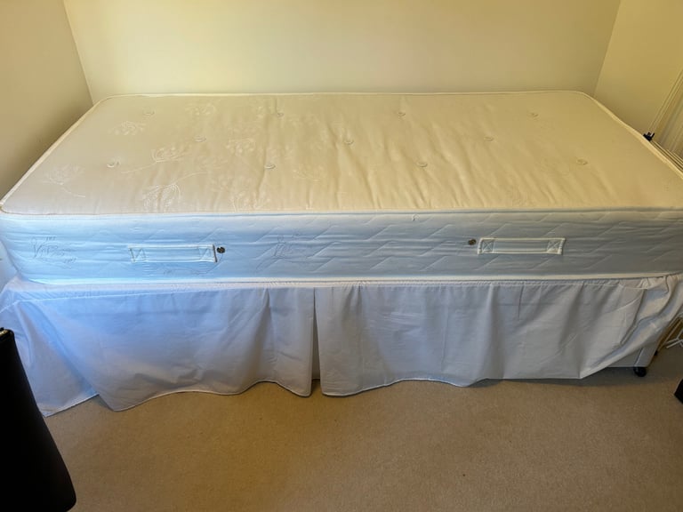 Westminster beds single divan 2 drawer bed with storage & mattress 