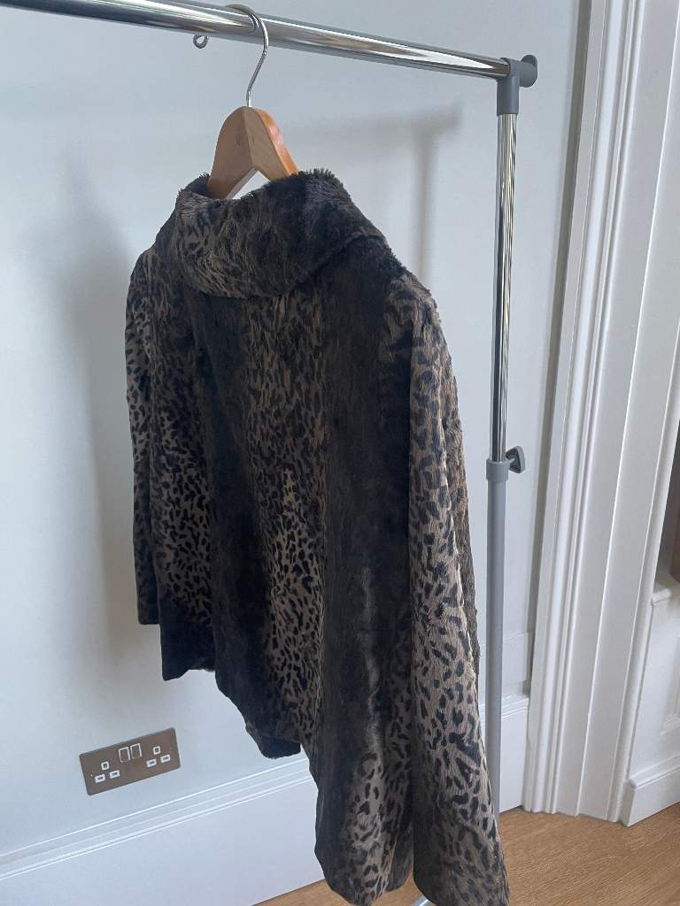 Animal print three quarter sleeve jacket - Limited Collection M&S/ vintage/as new used once 