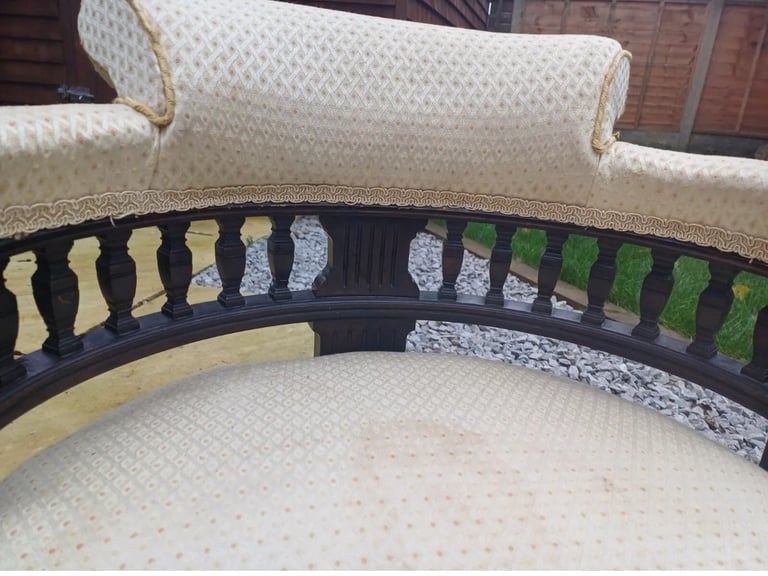 antique edwardian tub chair arm chair 60x60x60cm