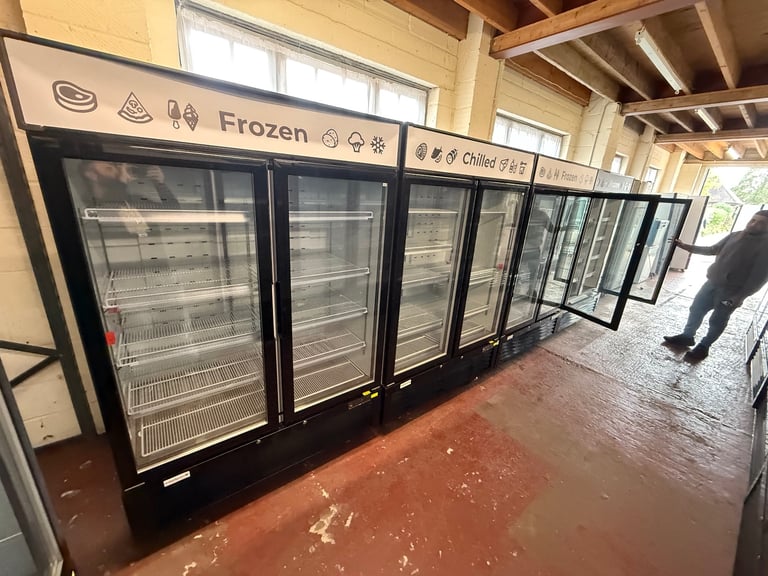 Commercial upright display fridge or freezer display cafe shop supermarket 
