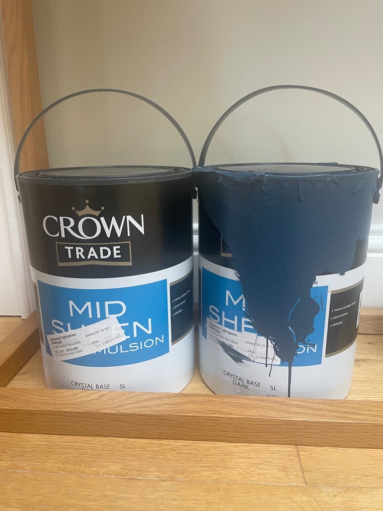 Full unopened tin of farrow and ball stiffkey mixed dupe Crown 
