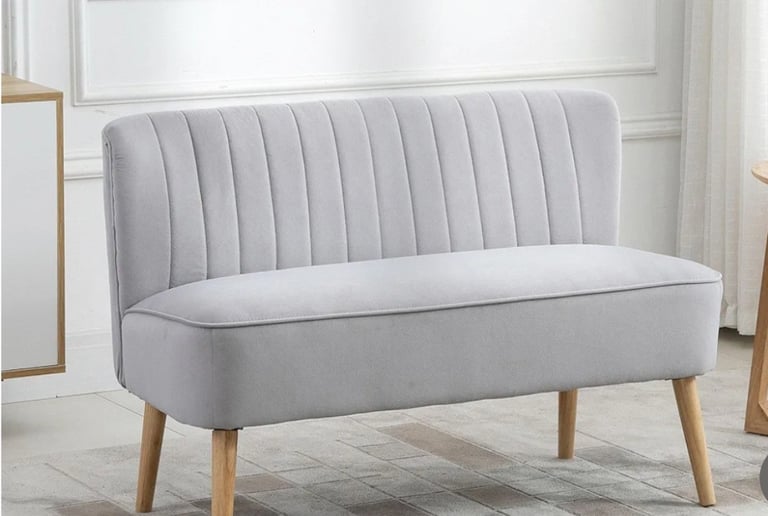 image for HOMCOM Modern Velvet Double Seat 