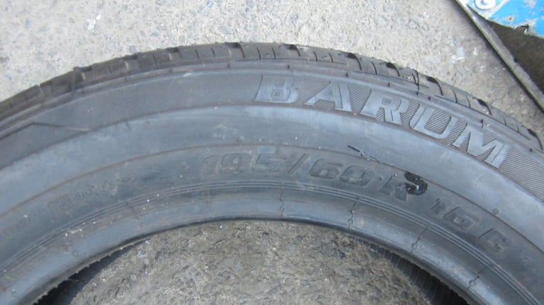 Various selection of car tyres