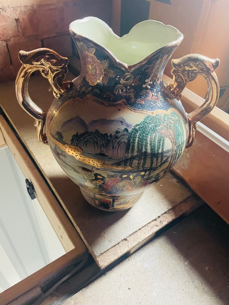 Antique large Japanese vase 