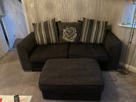 Sofa and footstool 