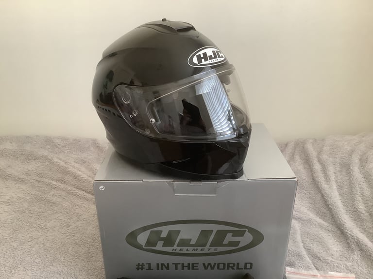 Motorcycle HJC C70 Helmet With Pin Lock Visor And Top & Front Vents Size L - Like New