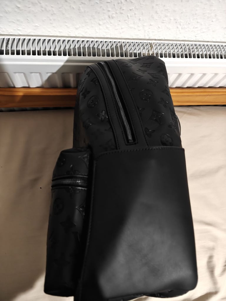 Louis vuitton all black LV print Back Pack