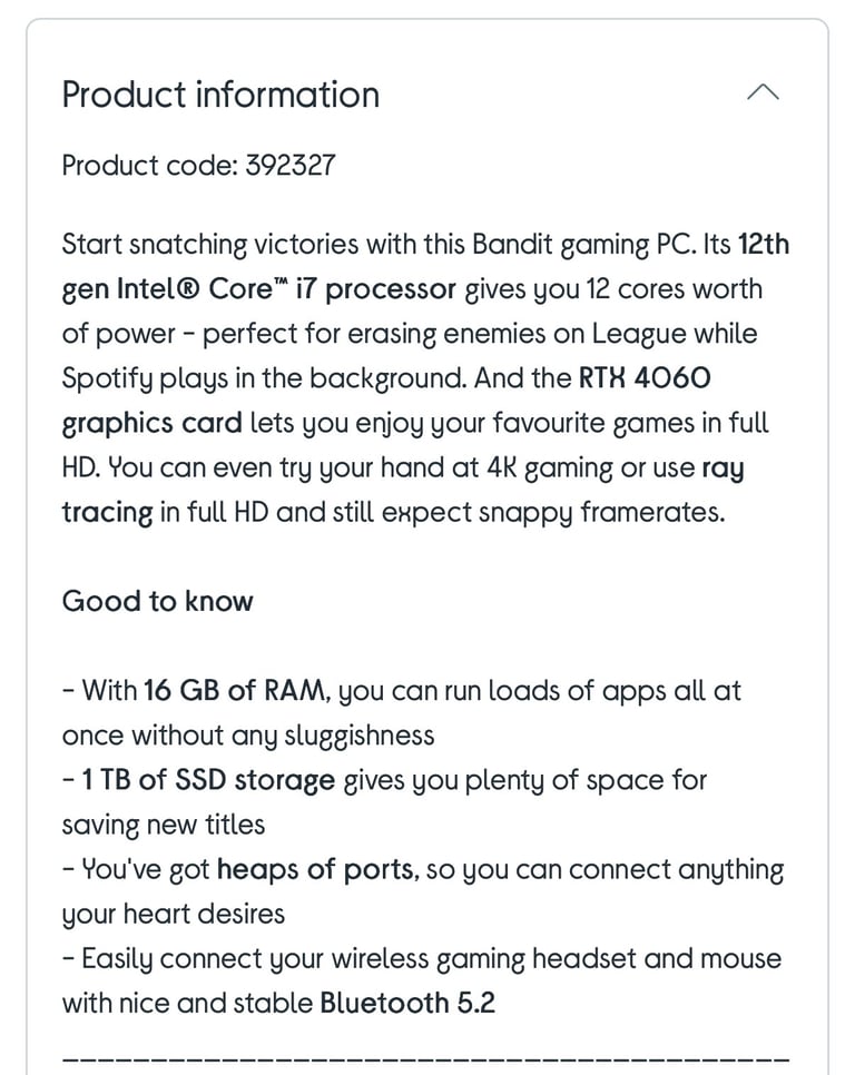 Desktop PC bundle