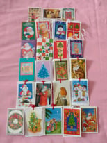 Bargain 100 Christmas Labels! All with ties attached, at only £2!! 
