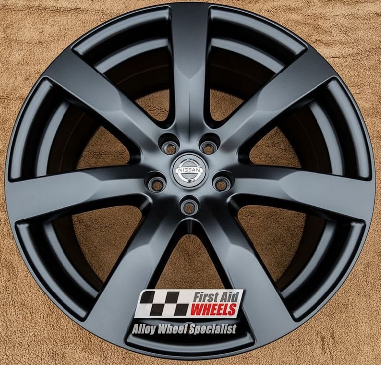 image for R565BS Swap NISSAN GTR R35 4x 20'' GENUINE RAYS 7 SPOKE SATIN BLACK ALLOY WHEELS