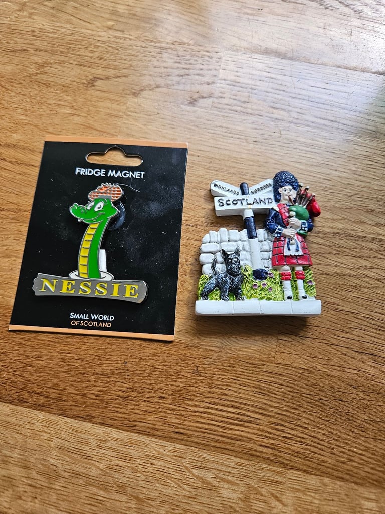 image for Nessie and Scotland fridge magnets